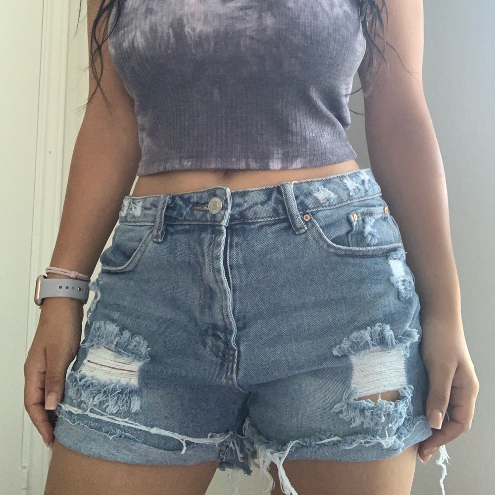 Almost Famous Light Blue Jean Shorts